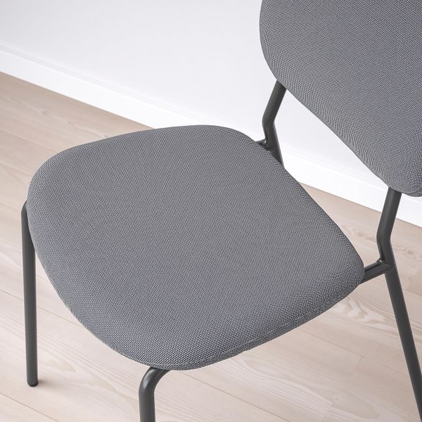 Стул, темно-серый/Кабуса темно-серый IKEA KARLJAN КАРЛ-ЯН 403.578.18 - схема-чертеж с размерами