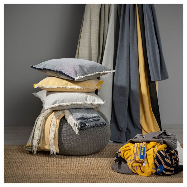 Чехол на подушку, серый, 50x50 см IKEA VÄXELBRUK 405.690.90 - фото 7