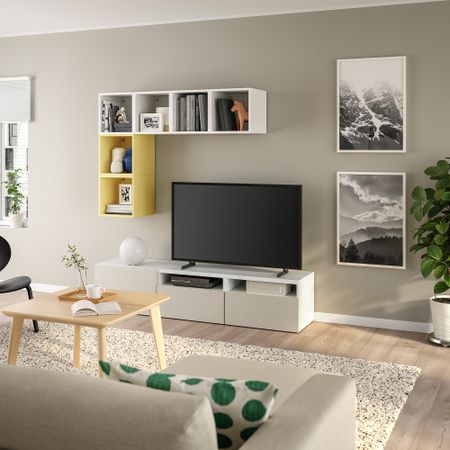 Комбинация для ТВ IKEA EKET ЭКЕТ, BESTÅ БЕСТО 295.228.72