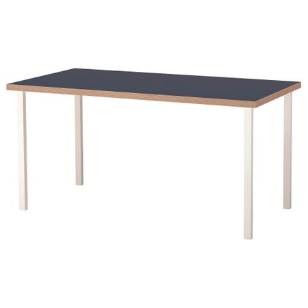 Стол ЛИННМОН / ГОДВИН, синий, белый (150x75 см)