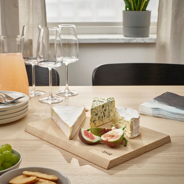 Доска разделочная, для сервировки, бук, 29x22 см IKEA KRUSTISTEL 605.842.21 - фото 1