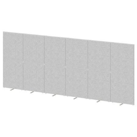 Ширма, серый, 480x195 см IKEA SIDORNA 793.860.56
