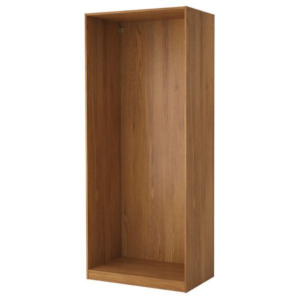 Каркас гардероба ПАКС, под дуб (100x58x236 см) - схема-чертеж с размерами