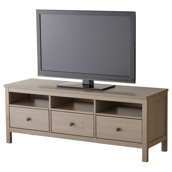 Тумба под ТВ ХЕМНЭС, серо-коричневый (149x47 см) - схема-чертеж с размерами