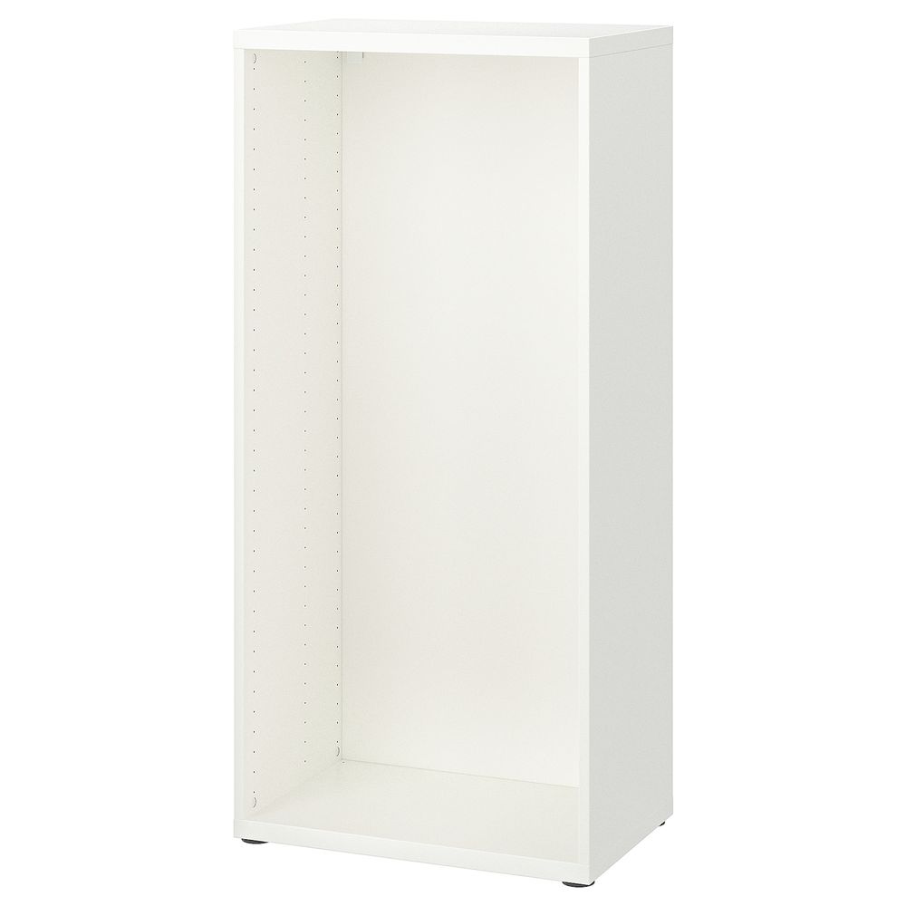 Каркас, белый 60x40x128 см IKEA BESTÅ БЕСТО 602.993.37 - схема-чертеж с размерами