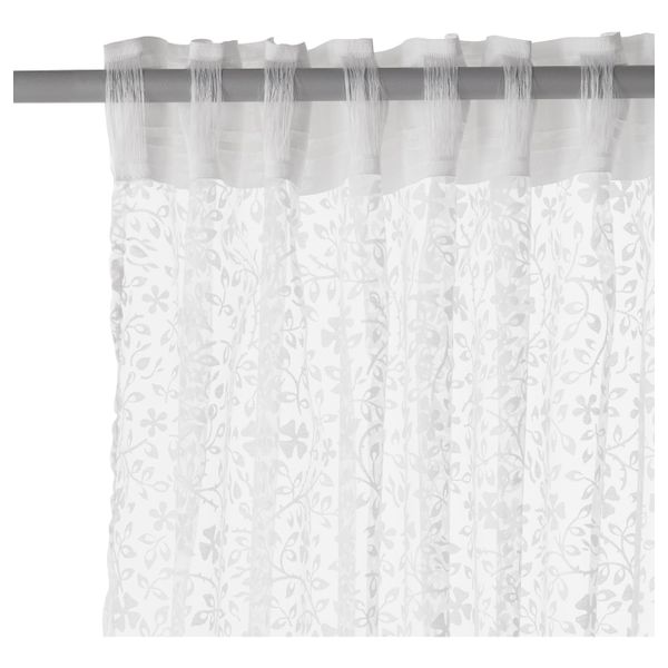 Гардины, 2 шт., белый 145x300 см IKEA BÄCKTISTEL БЭКТИСТЕЛЬ 303.801.93 - фото 3