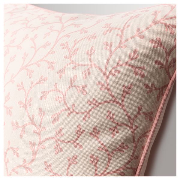 Чехол на подушку ЛУНГЁРТ, розовый/белый (50x50 см) - фото 3