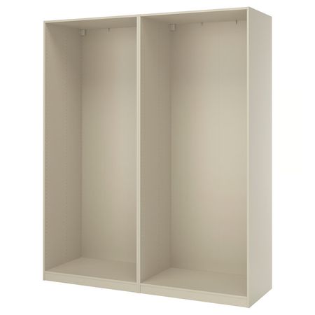 PAX 2 каркаса гардеробов - серо-бежевый 200x58x236 см