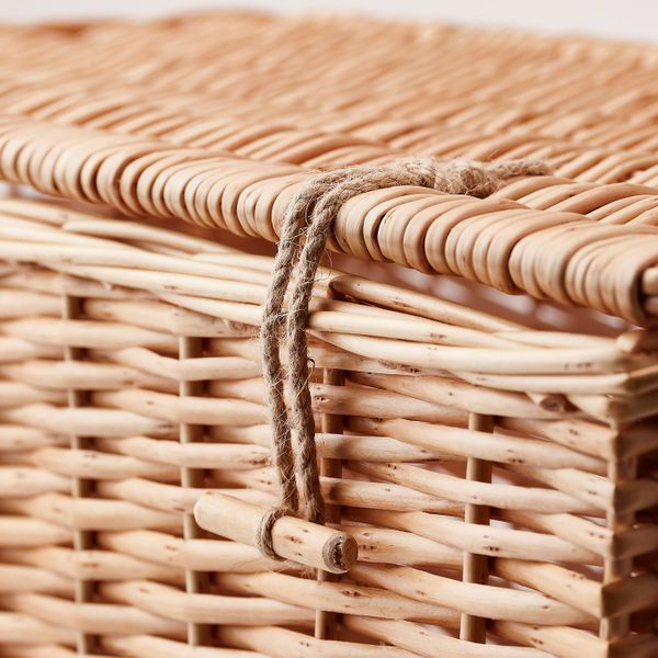 Коробка с крышкой, 2 шт., ива IKEA INSVEP ИНСВЕП 404.768.02 - схема-чертеж с размерами