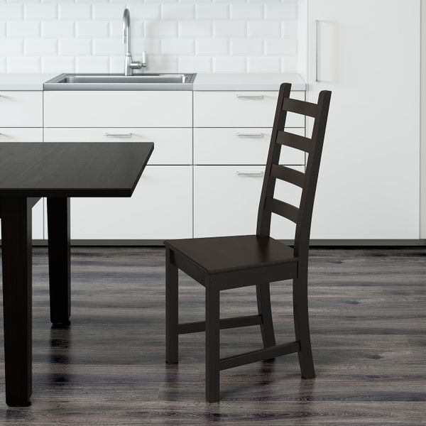 Стул, коричнево-чёрный IKEA KAUSTBY КАУСТБИ 403.708.34 - фото 2