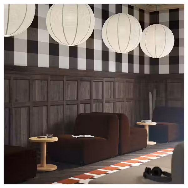 GULLSUDARE ГУЛЛЬСУДАРЕ Абажур для подвесн светильника - белый/ручная работа 70 см - фото 3