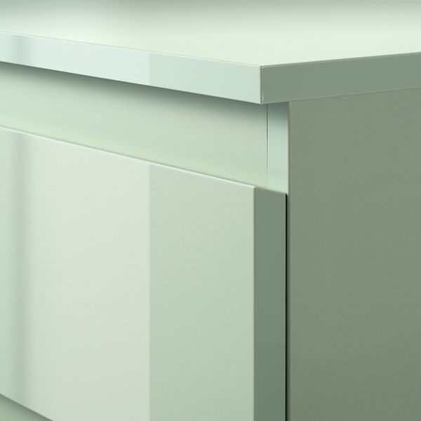 Комод с 3 ящиками, глянцевый серо-зеленый 70x72 см IKEA SKÅNEVIK СКОНЕВИК 504.974.32 - схема-чертеж с размерами