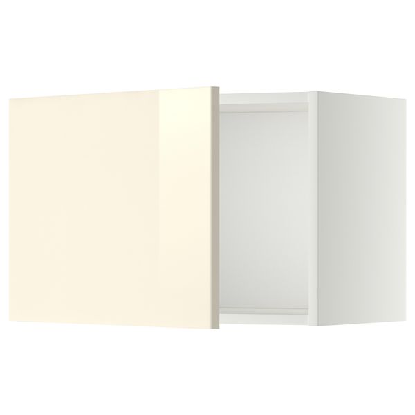 Шкаф навесной МЕТОД, белый, Рингульт кремовый - схема-чертеж с размерами