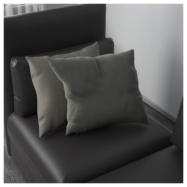 3-местный диван ВАЛЛЕНТУНА, Мурум черный - схема-чертеж с размерами