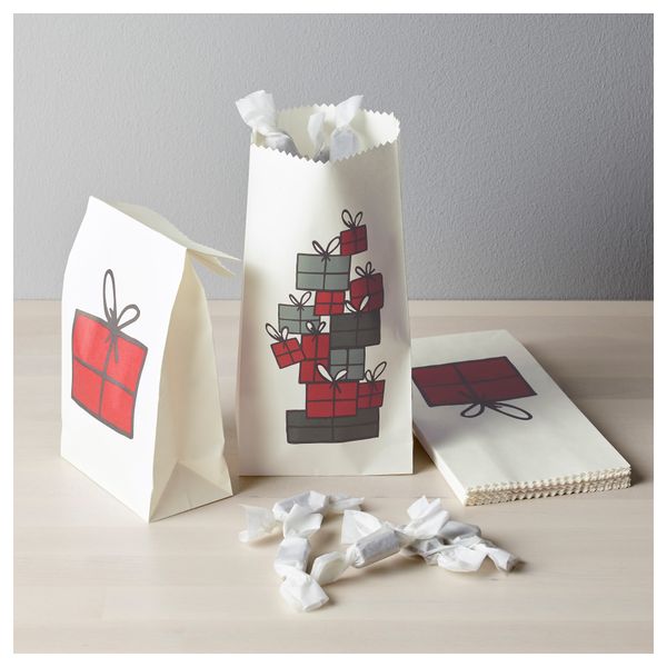 Подарочный пакет ВИНТЕР 2016, различные орнаменты (12x24 см) - схема-чертеж с размерами