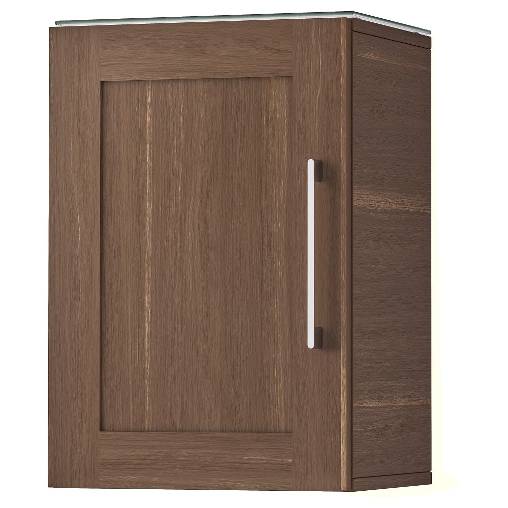 Навесной шкаф с 1 дверцей ГОДМОРГОН, под грецкий орех (40x32x58 см) - фото 1