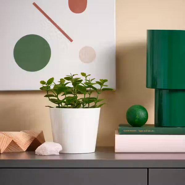 FEJKA Искусственное растение в горшке - д/дома/улицы Мята 9 см - фото 2