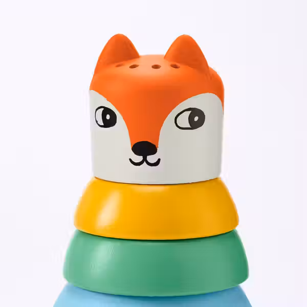 UPPSTÅ Пирамидка - разноцветный - схема-чертеж с размерами