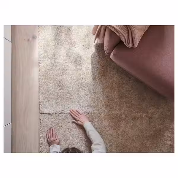 STOENSE Ковер, короткий ворс - белый с оттенком 133x195 см - фото 3