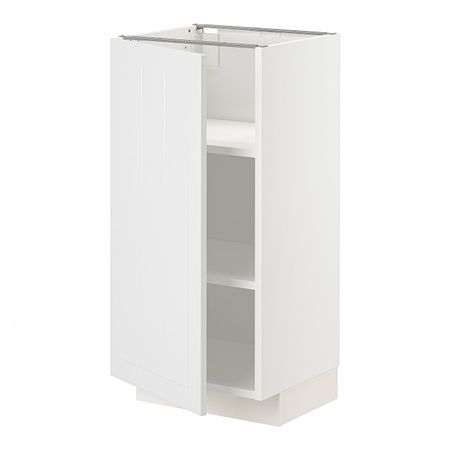 Напольный шкаф с полками, белый/Стенсунд белый 40x37 см IKEA METOD МЕТОД 594.096.57