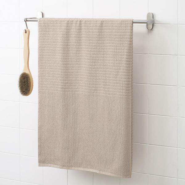 Простыня банная, светло-бежевый 100x150 см IKEA VÅGSJÖN ВОГШЁН 304.946.13 - схема-чертеж с размерами