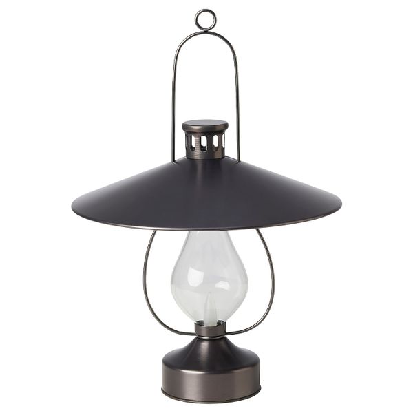 Светодиодный фонарь, с батарейным питанием/для сада черный IKEA STRÅLA СТРОЛА 004.739.90 - схема-чертеж с размерами