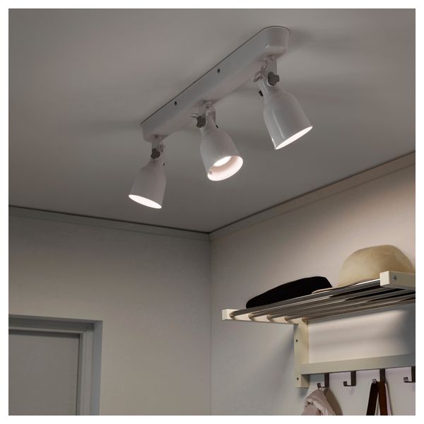 Потолочная шина, 3 лампы ХЕКТАР, белый - схема-чертеж с размерами