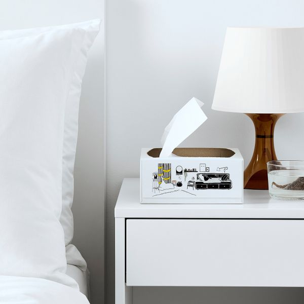 Салфетка бумажная, белый 16x32 см IKEA FAMILJ ФАМИЛИ 404.003.84 - фото 3