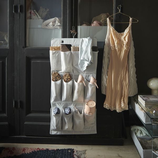 Подвесной модуль для обуви/16карманов, белый, серый 51x140 см IKEA STUK СТУК 203.756.82 - фото 3