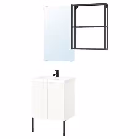 ENHET Ванная - антрацит/белый 64x43x87 см