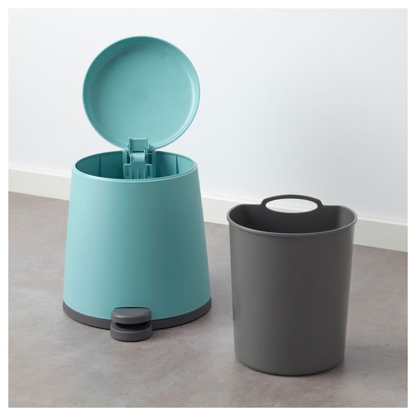 Ведро с откидной крышкой СНЭПП, синий - фото 2