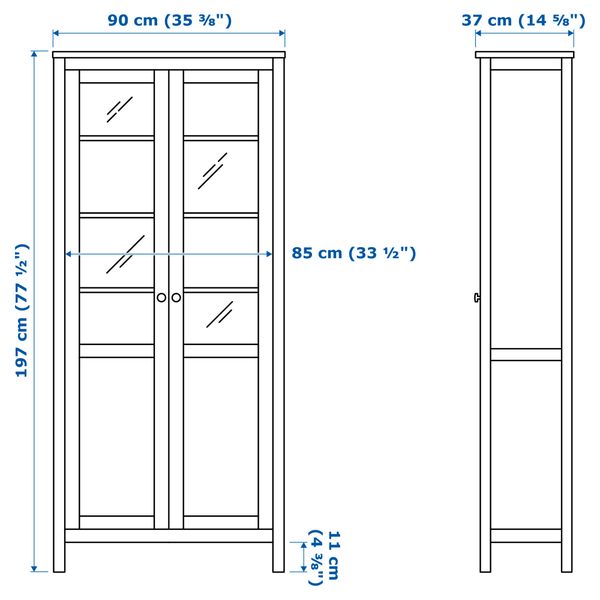 IKEA, дополнительный ракурс - схема-чертеж с размерами