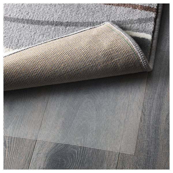 Ковер, короткий ворс ОЛЬХОЛЬМ, серый (133x195 см) - схема-чертеж с размерами