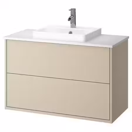 HAVBÄCK / ORRSJÖN ОРРШЁН Шкаф с ящиками/раковина/смеситель