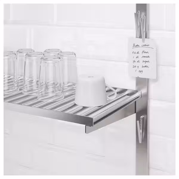 KUNGSFORS Магнитный зажим - нержавеющ сталь - схема-чертеж с размерами