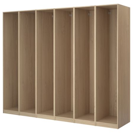6 каркасов гардеробов, 300x58x201 см, беленый дуб IKEA PAX ПАКС 598.960.73