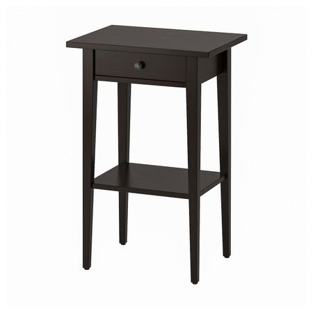 Тумба прикроватная, черно-коричневый 46x35 см IKEA HEMNES ХЕМНЭС 503.686.75