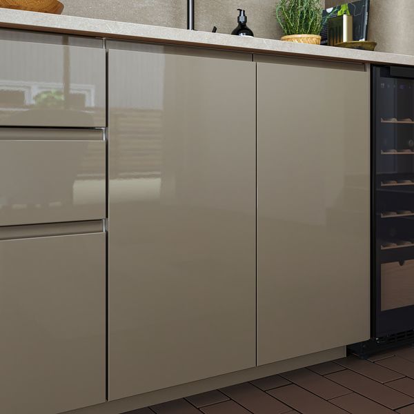 VOXTORP Дверь - глянцевый темный серо-коричневый 60x100 см - фото 3