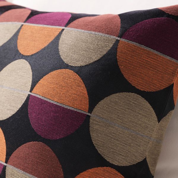 Чехол на подушку, черный/разноцветный 50x50 см IKEA ОТТИЛЬ 703.703.66 - фото 2