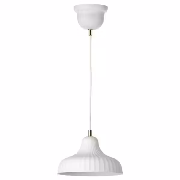 SKIVTOFS СКИВТОФС Подвесной светильник - белый с оттенком/керамика 24 см - фото 1