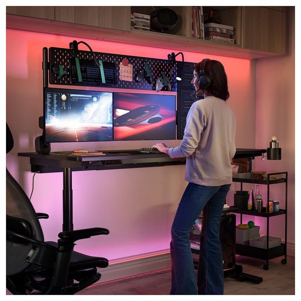 MÅLOMRÅDE МОЛОМРОДЕ Геймерский стол-трансформер - схема-чертеж с размерами