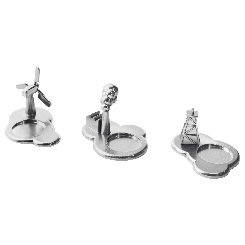 Подсвечник для греющей свечи,3 шт ИКЕА ПС 2017, алюминий - фото 1