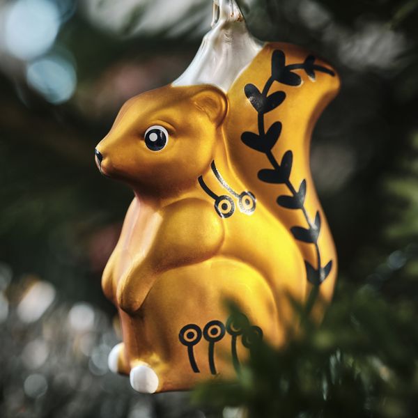 Набор елочных украшений, 3 предмета, шар стекло, животные IKEA VINTERFINT 505.813.22 - схема-чертеж с размерами