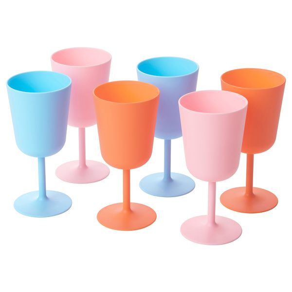 Бокал для вина СОММАР 2019, разные цвета (29 сл 6 шт) - схема-чертеж с размерами