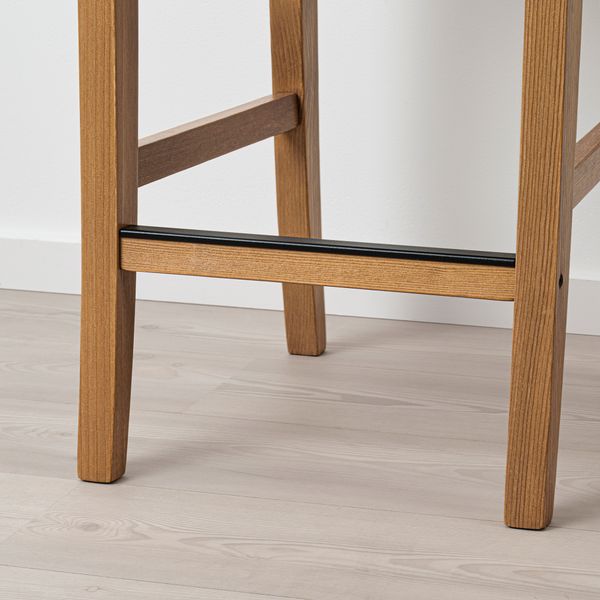 Стул барный, 65 см, морилка, антик, Nolhaga серо-бежевый IKEA INGOLF ИНГОЛЬФLF ИНГОЛЬФ 704.787.48 - фото 6