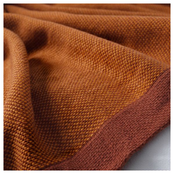 Плед ХЕНРИКА, темно-оранжевый (120x180 см) - фото 2