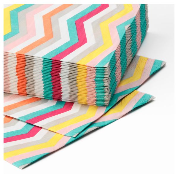 Салфетка бумажная СОММАР 2018, зигзаг (24x24 см) - фото 2
