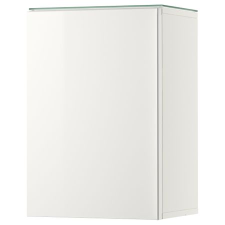 Навесной шкаф с 1 дверцей ГОДМОРГОН, глянцевый белый (40x32x58 см)
