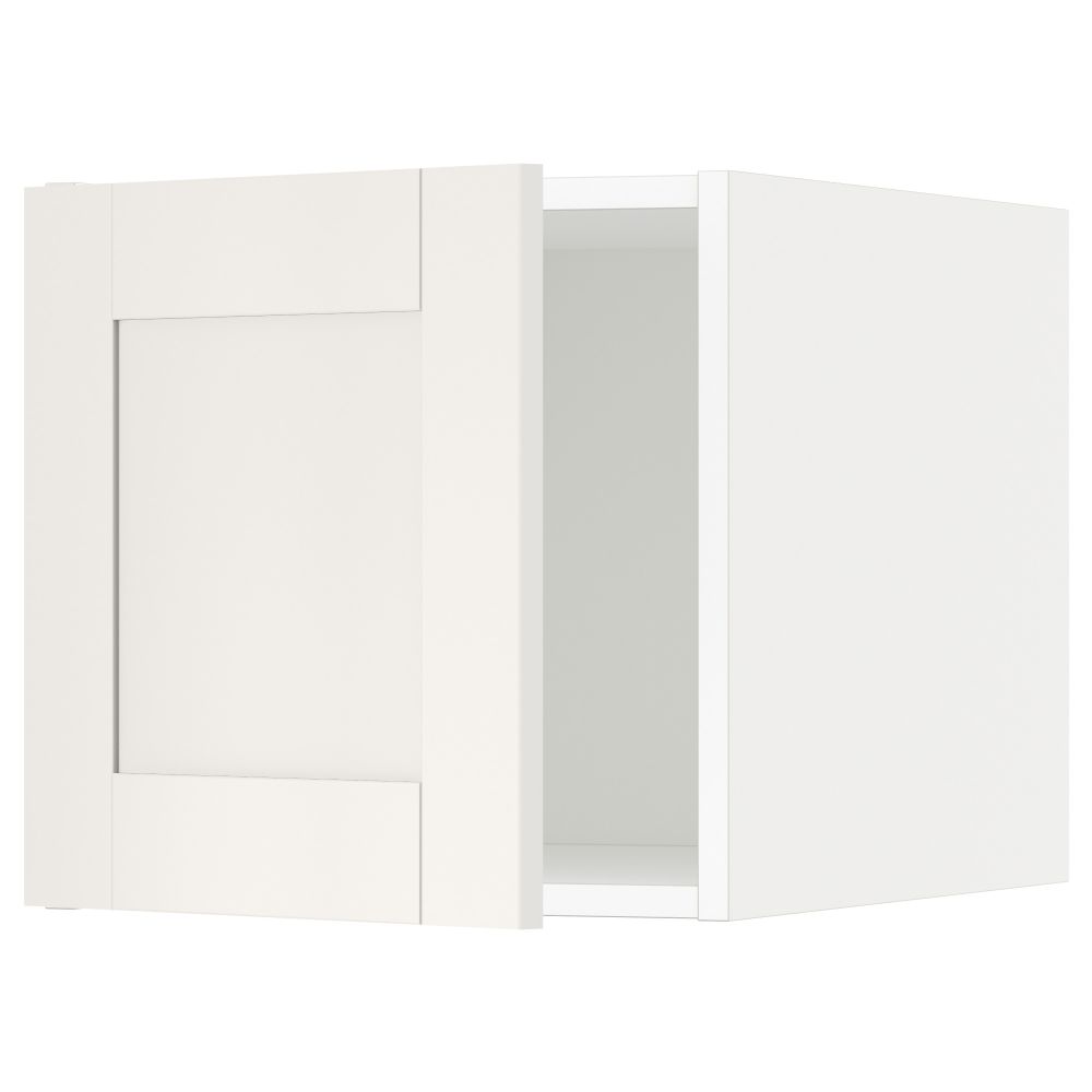 Верхний шкаф МЕТОД, белый, Сэведаль белый (40x40 см) - схема-чертеж с размерами