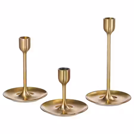 FULLTALIG Набор подсвечников,3штуки - желтая медь